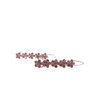 Generic Two small tiny pink flower crystal hair pin clip barrettes fine hair