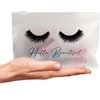 BRAWNA 60 Pck Lash Extension Aftercare Bags - Eyelash Makeup Bags - Cosmetic Bags - Eyelash Extension KIt Supplies Set - Lipstick Travel Pouch - Cute Lip Gloss Bags - size 6x8