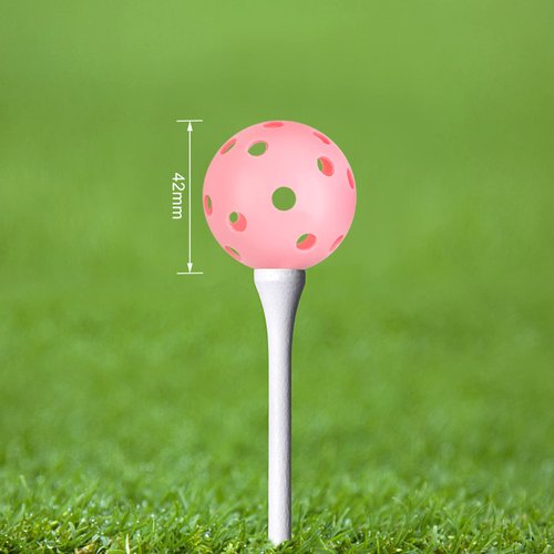 Joyberg Practice Golf Balls 24 Pack, 42mm Plastic Golf Balls, Practice Golf Balls for Backyard, Training Golf Balls for Swing Practice (Multicolor)