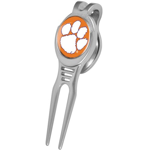 LinksWalker Clemson Tigers - Kool Divot Repair Tool with Magnetic Golf Ball Marker