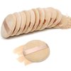 12 Pieces Cotton Powder Puff,3.15 inch Round Portable Soft Sponge Cosmetic Puffs,Velvet Powder Puff with Ribbon Band Handle for Loose Powder Body Powder Makeup Tool