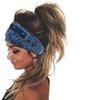 Bohend Boho Headbands Wide knotted Hair Bands Fashion Printing Bandeau Travel Stretchy Cotton Headband Sport Yoga Hair Accessories for Women and Girls (B)