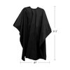 Betty Dain Lightweight Crinkle Nylon Hair Cutting/Styling Cape, Water Resistant, Ultra Lightweight Crinkle Antron Nylon, Repels Hair, Neck Snap Closure, Generous 54 x 60 Inch Size, Black