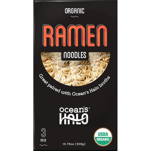 Ocean's Halo Organic Ramen Noodles 8.4 oz, 3 Pack Case