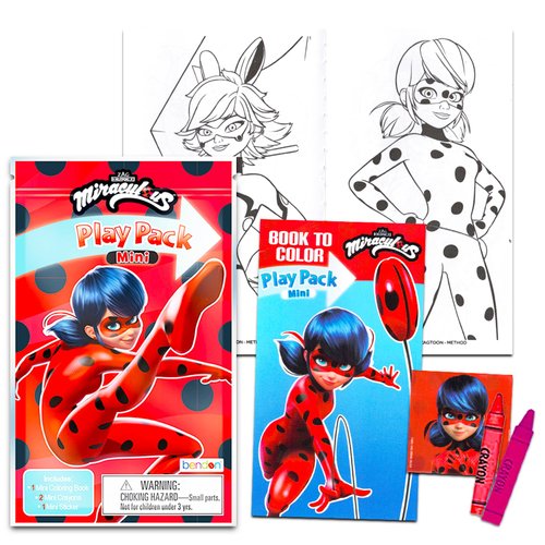 Miraculous Ladybug Mini Party Favors Set for Kids - Bundle with 24 Miraculous Ladybug and Cat Noi...