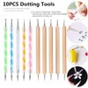 FULINJOY 10PCS Dotting Tools Set for Nail Art, Embossing Stylus for Painting Rocks Mandalas, Art Dot Tools