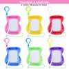 Elcoho 18 Pieces Mini Drawing Board Keychains Magnetic Doodle Board Set with Pen Erasable Doodle Toys Painting Sketch Pad for Classroom Prizes, Party Favors