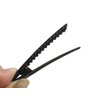 MAHAVIMOKSA 30pcs Black Flat Single Prong Alligator Hair Clips for DIY Craft (60MM/2.35")