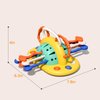 VoMii High Chair Toys with Suction Cup, Montessori Toys for 1 Year Old,Sensory Toys for Fine Motor Skills,Food Grade Silicone Pull String Activity Toy Gift for Baby Infant Toddlers