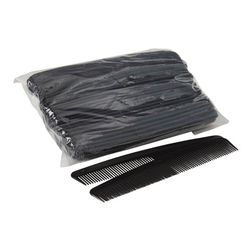 McKesson Plastic Hair Comb, Single Patient Use, Black, 7 in, 36 Count