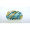 Generic Shimmering blue yellow white hair claw clamp clip