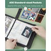 Uniclife Baseball Card Binder 400 Pockets Trading Card Binder Sports Card Binder with 50 Sleeves Baseball Card Holder Compatible with Topps Card Album Storage Book Organizer Gift for Card Collectors