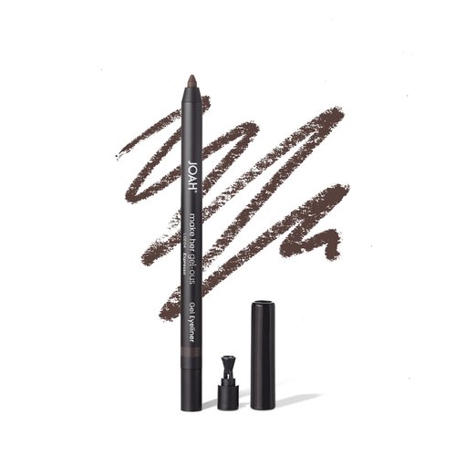 JOAH Make Her Gel-ous Gel Eyeliner with Self-Sharpening Pencil, Waterproof & Long-Lasting Intense Color Definition & Finish, Creamy No-Tug Formula - Espresso