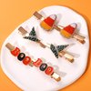 6PCS Halloween Hair Clips for Women Enamel BOO Witch Hat Candy Corn Hairpins Set Beaded White Orange Yellow Corn Alligator Metal Clips Halloween Costume Party Hair Accessory