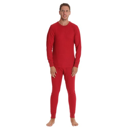 At The Buzzer Thermal Underwear Set for Men 95962-Red-L