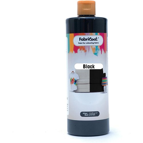Fabric Paint for Furniture - Restore or Change the Color of Couches, Chairs, Upholstery, Soft Furnishings, Car Interiors, Clothing, & Footwear. (8.5 oz / 250ml, Black)