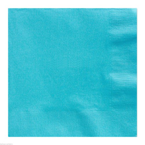 Caribbean Blue 3-Ply Luncheon Napkins, 20 Ct. | Party Tableware