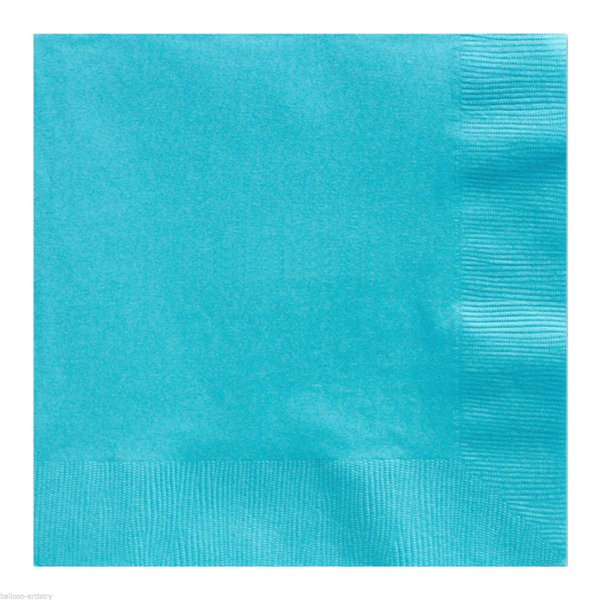 Caribbean Blue 3-Ply Luncheon Napkins, 20 Ct. | Party Tableware