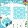 100 Pcs Blue Sky Clouds Napkins Sky Print Party Luncheon Napkins Disposable Paper Napkins Cartoon Story Party Supplies Cloud Themed Birthday Baby Shower Decorations Supplies, Folded 5 x 5 Inch