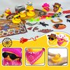 HAVAGDTM 139 PCS Western Cowboy Party Favors with Stickers Silicone Bracelets Mini Duck Bulk Party Favors for Birthday Class Prizes Great Goodie Bag Fillers Party Favor Supplies