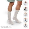 SMARTKNIT Seamless Crew Socks for Diabetes, Arthritis, or Sensitive Feet, 1 Pair (2 Count), Black, Small
