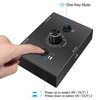 3.5mm Audio Switcher, 2 Input 1 Output / 1 Input 2 Output Audio Splitter Switcher, Audio Switcher Box, One-Key Mute Button, No External Power Required