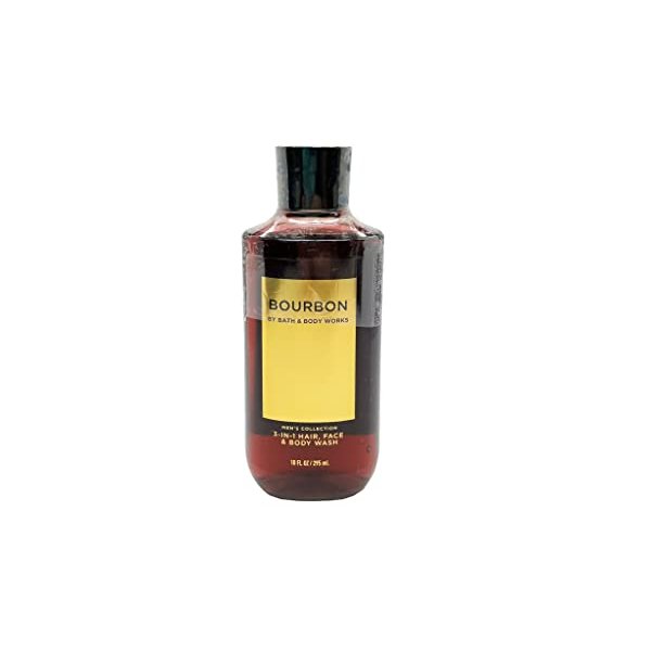 Bath & Body Works Bourbon Mens 2-IN-1 Hair & Body Wash 10 Oz.