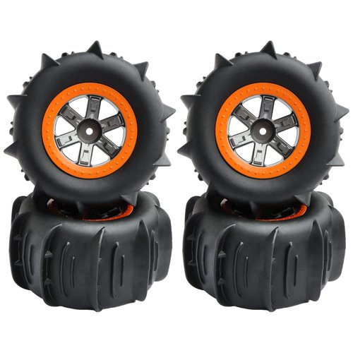 GDOOL RC Car Paddle Tires Wheels LG-ZJ02 25-ZJ02 920-ZJ02 for High Speed 9125 9155 9156 RC Cars S920 S921 104009 RC Trucks(4 PCS)