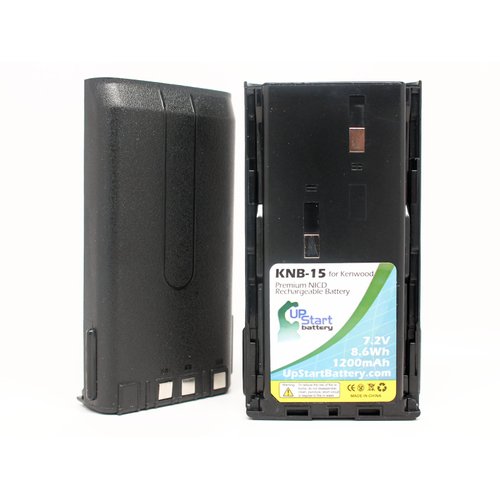 2X Pack - Two-Way Radio Battery Replacement for Kenwood Knb-15 - Replaces Knb-14 Tk-270, Tk-3101, Tk-372g, Tk-272g, Tk-272 (1200mah, 7.2v, Ni-cd)