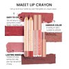 Easilydays Lip Liner and Liquid Matte Lipstick Set, 12 Colors Crayon Matte Longwear Lip Pencil, 24h Velvety Red Lips and Lip Liners Make Up, Lip Contouring Pencil, Waterproof Long Lasting Nude Lipgloss Lip Stain Kit with Lip Liner for Women (#11)