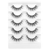 Veleasha Lashes Wispy False Eyelashes 100% Handmade Eyelashes Natural Look Fake Lashes Lightweight Lashes with Soft Clear Band 5 Pairs Pack (G2)