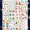 Ooopsiun Christmas Tattoos for kids - 100 Tattoos | Christmas Party Favors and Decorations for Children Kids, Santa Claus, Christmas tree, Snowman, Reindeer