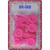 Tara Girls Super Cute Self Hinge Plastic Mulit Design Hair Barrettes Selection. 18 pc N.Sunflower(hot pink Pink). Flower size 1.25 inch * 1.25 inch
