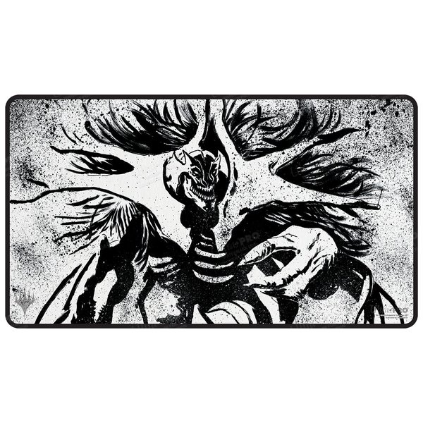 Ultra PRO - March of The Machine Black Stitched Card Playmat ft. Vorinclex for MTG - Protect Your Cards During Gameplay from Scuffs & Scratches, Perfect as Oversized Mouse Pad for Gaming & Desk Mat