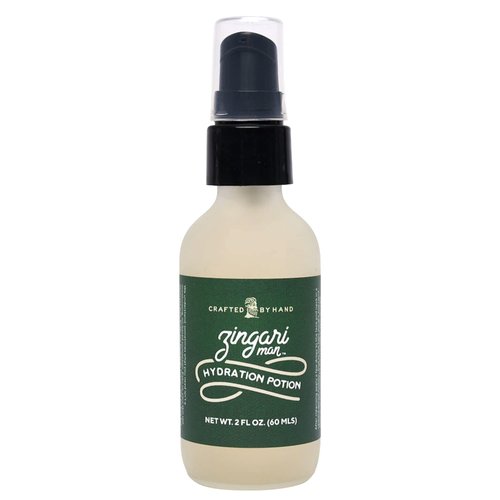 Zingari Man Hydration Potion – Post Shaving Razor Defense Protects and Moisturizes – Soothing Oil-Free Unscented Skin Care Gel for Men - Suitable for Sensitive Skin, 2 FL OZ