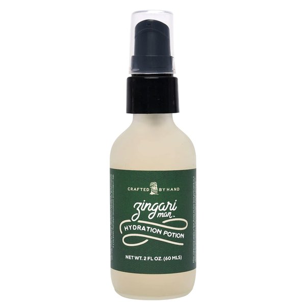 Zingari Man Hydration Potion – Post Shaving Razor Defense Protects and Moisturizes – Soothing Oil-Free Unscented Skin Care Gel for Men - Suitable for Sensitive Skin, 2 FL OZ