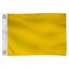 TAYLOR MADE PRODUCTS Signal Flag for Boats, Yellow, 12" x 18", Durable Nylon Construction, Fade Resistant, Brass Grommets, Canvas Heading, Flag Only - 2020109207