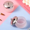 2 Pieces Matte Crystal Glass Nail Art Dappen Dish Nail Glass Crystal Cup Nail Art Acrylic Liquid Powder Dappen Dish Crystal Dappen Dish Liquid Container Holder for Acrylic Powder Liquid Styling Tool