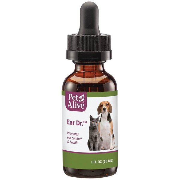 PetAlive Ear Dr. - Natural Ear Drops Promote Ear Comfort and Health in Cats and Dogs - Soothe Ear Discomfort to Reduce Constant Scratching - Keep Pets Ear Canals Clean and Clear - 30 mL