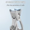 Ultra Wide Jaw Opening Nail Clippers, German Nail Clippers for Men, Telescopic Nail Clippers, Toenail Clippers for Seniors, Portable Ultra Sharp Nail Clippers, Anti Splash Nail Clipper (Silver A+B)