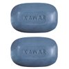 KAWAR Dead Sea Black Mud Soap with Shea Butter & Olive Oil - Relief for Acne, Psoriasis & Eczema - Moisturizing Vegan Bar for Men & Women - For Oily to Normal Skin, 4.2 oz (Pack of 2)