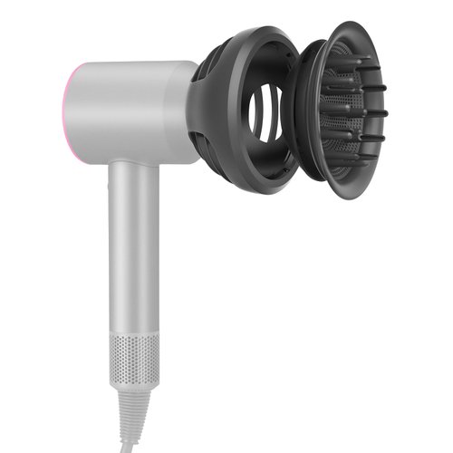Wave+Curl Diffuser for Dyson Hair Dryer, Upgraded Diffuser Attachment for Dyson Supersonic or Supersonic Nural Hair Dryer HD16 HD15 HD12 HD08 HD04 HD03 HD02 for Wavy Curly or Coily Hair
