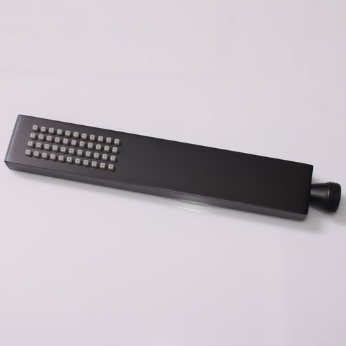 Ownace Square Solid Brass Oil Rubbed Black Hand Held Shower Head With Wall Connector and Hose Set