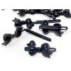 Tara Girls Super Cute Self Hinge Plastic Mulit Design Hair Barrettes Selection. 20 pc Bow shape (black).