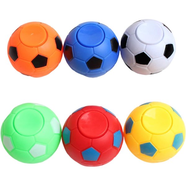 Soccer Ball Ornament - Hand Ornament Soccer Balls, Stress Relief Football Toys 3.5/5.5cm Rotatable Decompress Soccer Balls, Relief Vent Toys, for Adults Random one Desk Decompression Tools
