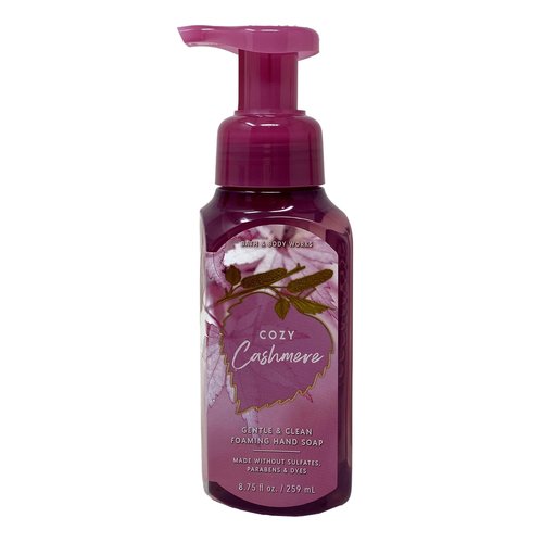 Bath & Body Works Cozy Cashmere, Sunrise Woods, Afternoon Apple Picking Gentle Foaming Hand Soap Pack of 3 With a Himalayan salts Spring Sample Soap.