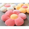 ELONEL Flower Pillow, Flower Shaped Throw Pillow Butt Cushion Flower Floor Pillow, Office seat Cushion, Tatami car Cushion Cute Room Decoration and Living Room Sofa Cushion (14.9inch, Cream)