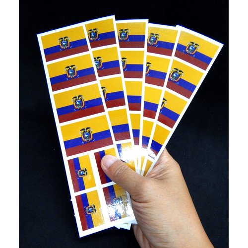 40 Tattoos: Ecuador Flag, Ecuadorian Party Favors