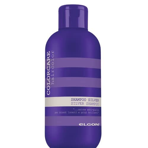 ELGON unwanted yellow light and gray hair shampoo COLORCARE SILVER, 300 ml Paraben Free