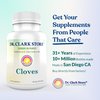 Dr Clark Cloves Healthcare Supplement - Natural Digestive Health, 500 mg, 100 Pure Gelatin Capsules